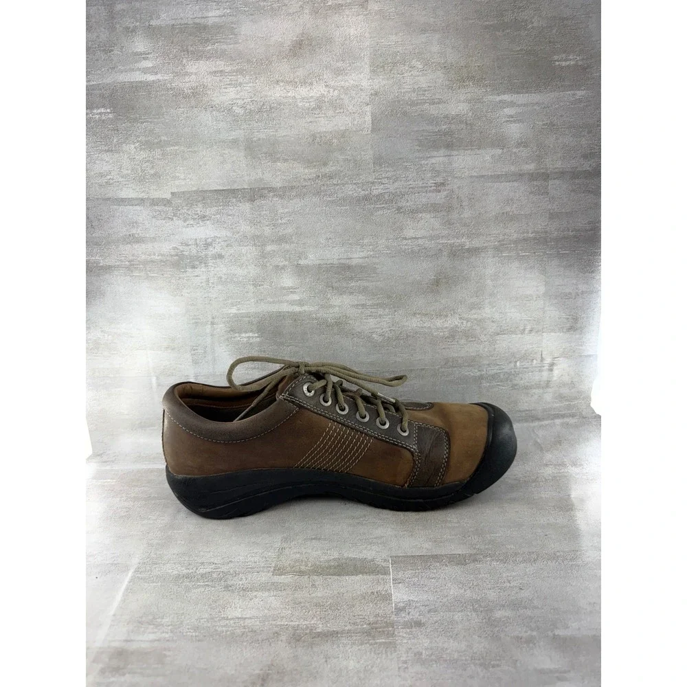 Keen Presidio Men Brown Leather Walking Shoes 1007722 Size 13